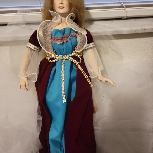 Paradise Galleries Doll porcelain face Collectible Porcelain Rapunzel Vintage - Picture 2 of 9